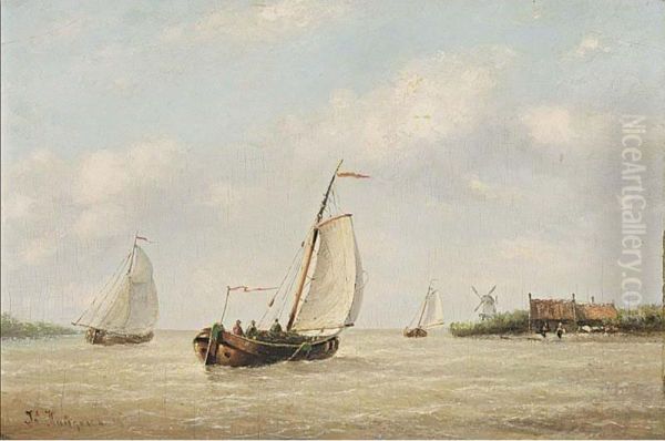 Sailing Boats In An Estuary - view 1