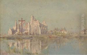Landscape With Ruins by Leon Huygens
