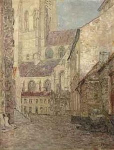 View Of The St. Rombout Church, Mechelen