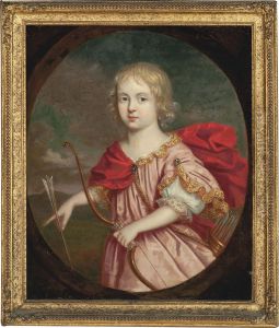 Portrait Of A Young Girl As Cupid