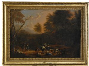 Landskap Med Figurstaffage by Jan Baptist Huysmans