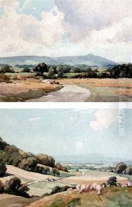 Chanctonbury From Small Dole & From Wolstonbury Beacon by William Hyams