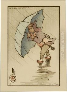 The Blue Umbrella by Helen Hyde