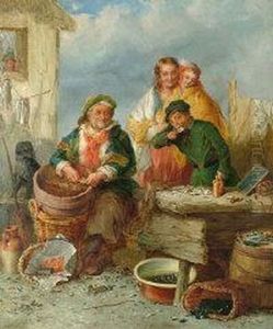 The Oyster Stall by Raphael Hyde Parker
