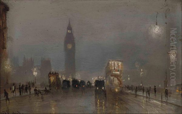 Big Ben Over Westminster Bridge - view 1