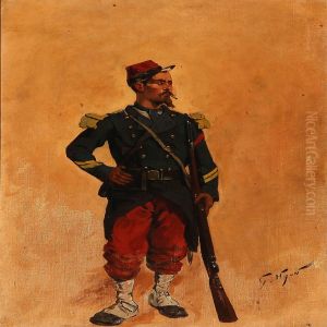A French Infantryman by Georges-Louis Hyon