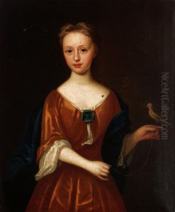 Portrait Of A Girl Holding A Bird