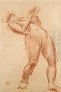 Femme Nue Penchee En Arriere by Alexander Evgenievich Yakovlev