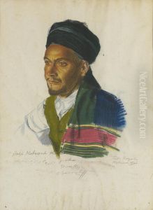 Portrait Of Haji Mohamed Hachem by Alexander Evgenievich Yakovlev