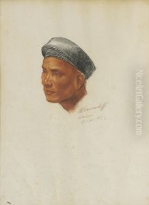 Portrait Of A Vietnamese Man by Alexander Evgenievich Yakovlev