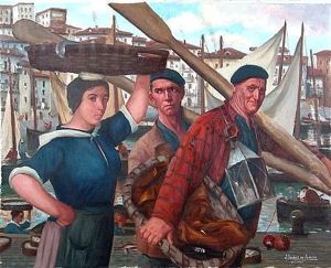 "vuelta De La Pesca, Lequeitio". by Julian Ibanez De Aldecoa Y Arana
