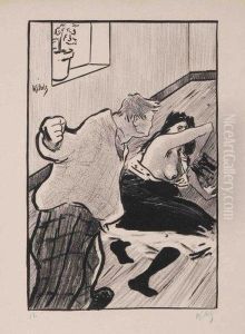 Illustration Pour La Chanson Amoureuse ! by Henri-Gabriel Ibels