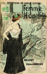 Femme Honnete Song Sheet by Henri-Gabriel Ibels