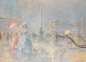 Apres Midi, Place De La Concorde by Louis Icart