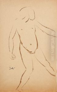 Etude D'une Fillette Nue A La Balle Etude D'une Fillette Nue A La Balle