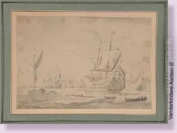 Navires De Guerre Sur Le Fleuve Y - view 1
