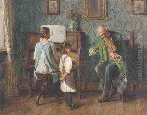 Musikstunde by Gustav Karoly Igler