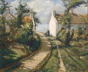 Maisons De Village Pres De La Mer by Charles Andre Igounet De Villiers