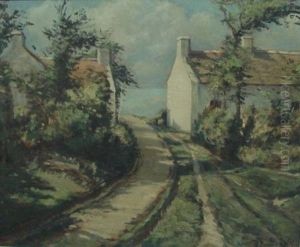 Maisons De Village En Bord De Mer by Charles Andre Igounet De Villiers