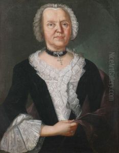 Portrait Der Maria Margarete Weissensee Geb by Johann Jakob Ihle