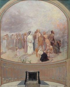 Composition Mythologique Pour Une Fresque by Jean Daniel Ihly