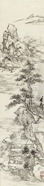 Chinese Scholars In A Pavilion - view 1