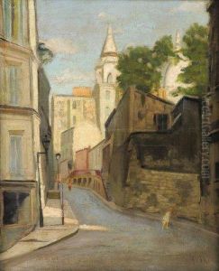 La Rue Saint Vincent A Montmartre by Alphie Iker