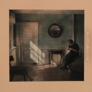 Den Gamle Stue by Peder Vilhelm Ilsted