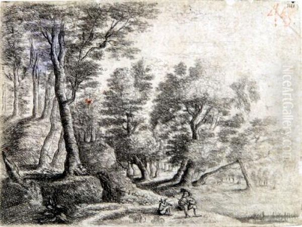Landschaft Mit Sitzendem Jungen Und Hirten - view 1