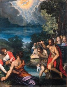Il Battesimo Di Cristo by Girolamo Imparato