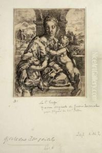 La Vierge, L'enfant Jesus Et Jean Baptiste