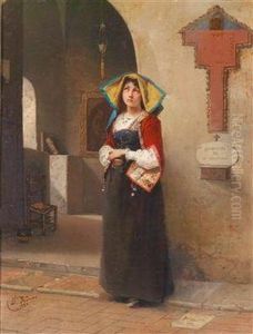 Andacht by Domenico Induno