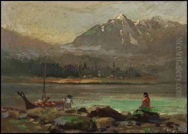 Figures By The Lake - view 1