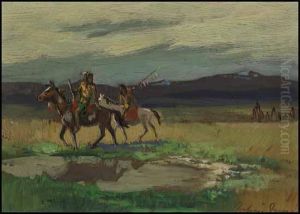 Two Natives On Horseback Two Natives On Horseback