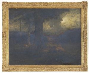 Landscape With Sheep Andhomestead by George Inness Jnr.