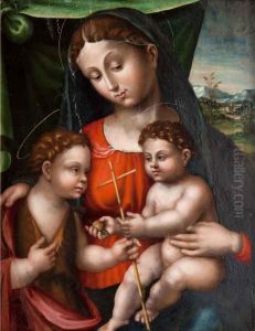 Madonna Con Il Bambino E San
Giovannino by Innocenzo Da Imola