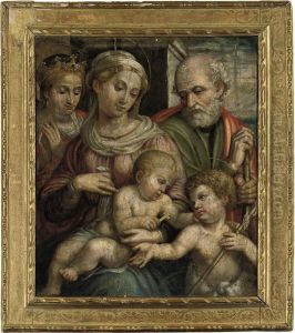 The Holy Family With The Infant Saint John The Baptist And Saintcatherine Of Alexandria