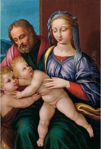 Sacra Famiglia Con San Giovannino by Innocenzo Da Imola