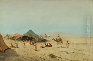 An Arab Camp In The Desert