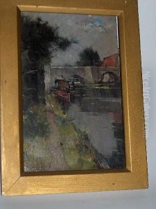 The Bridge At Bram... Suffolk by John Henry Inskip