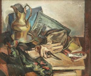 Natura Statica Cu Recuzita Artistului by Petre Iorgulescu Yor