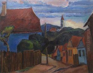 Case Din Sighisoara by Petre Iorgulescu Yor