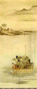 Group Of Travellers On A Small Boat by Ippo