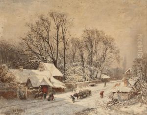 Pempelforterstrase Mit Blick Auf Den Malkastengarten by Edouard A. Ireland