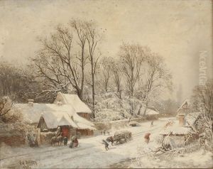 Pempelforterstrasse Mit Blick Auf Den Malkastengarten by Edouard A. Ireland