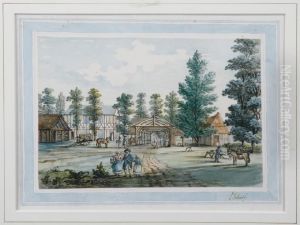 'market Day In The Village Of Totes On The Road To Paris From Rouen'