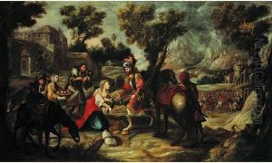 La Rencontre De David Et Abigail by Ignacio de Iriarte