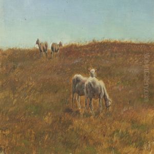 Landscape With Grazing Sheep by Valdemar Irminger
