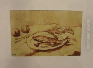 Natura Morta Con Pesci by Irolli Vincenzo