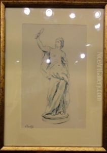 Dama Con Specchio by Irolli Vincenzo